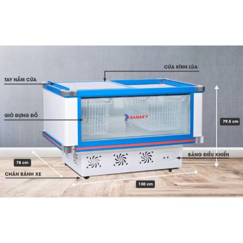 Tủ mát Sanaky VH299K 9 Kích thước tủ mát Sanaky VH299K