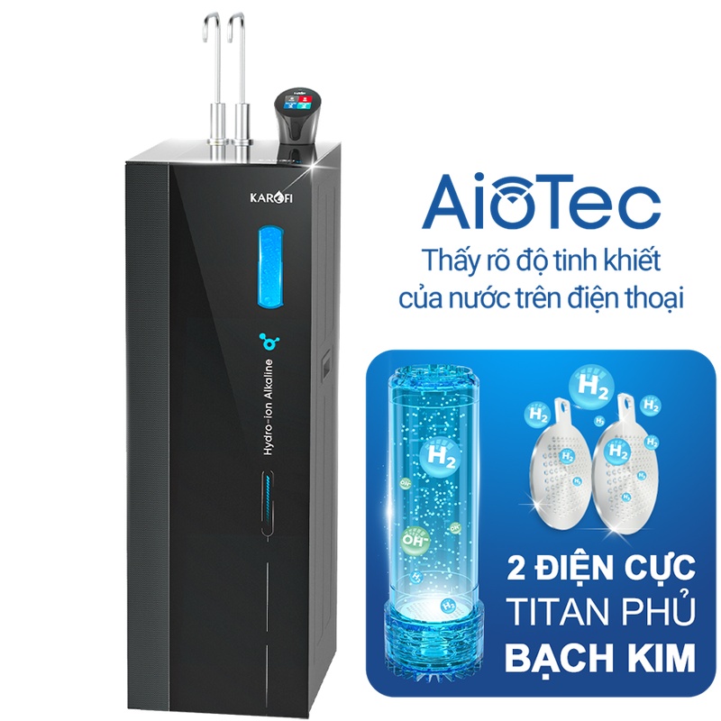 Tính năng Máy lọc nước nóng lạnh Hydro-ion kiềm Karofi KAE-S86