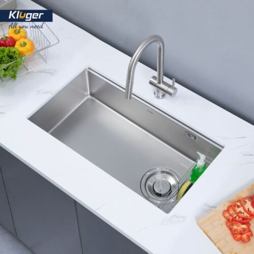 Chậu rửa bát Kluger KY7545SL Plus 11 Ảnh lắp đặt Kluger KY7545SL Plus