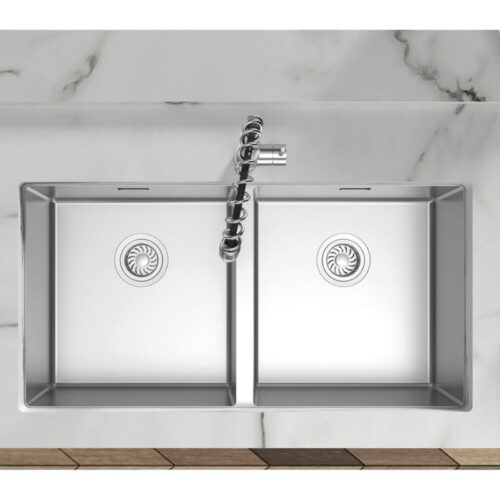 Chậu Rửa Chén Bát Inox HS24-SSN2S-870 Hafele 567.24.437 9 Hình ảnh Chậu Rửa Chén Bát Inox HS24-SSN2S-870 Hafele 567.24.437