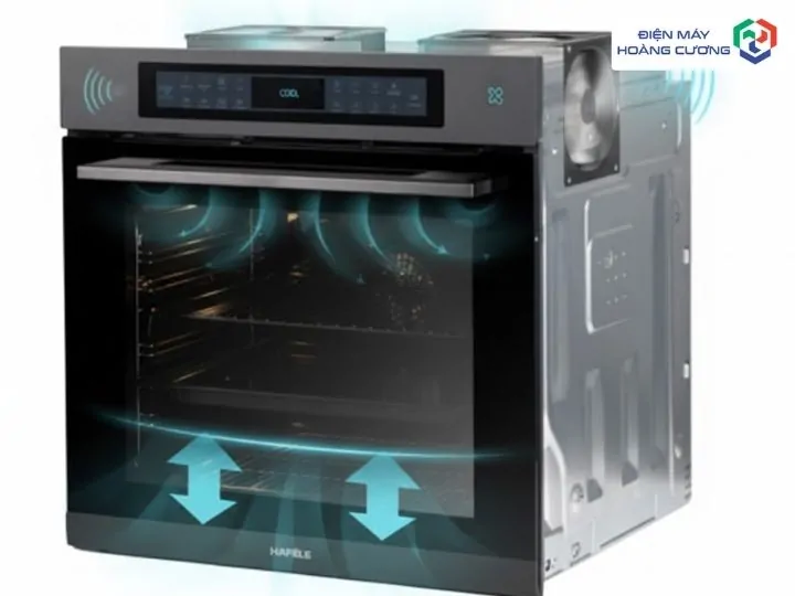 Lò nướng âm tủ Hafele HC-O811B 495.10.035 18 Lò nướng âm tủ Hafele HC-O811B quạt làm mát tự động