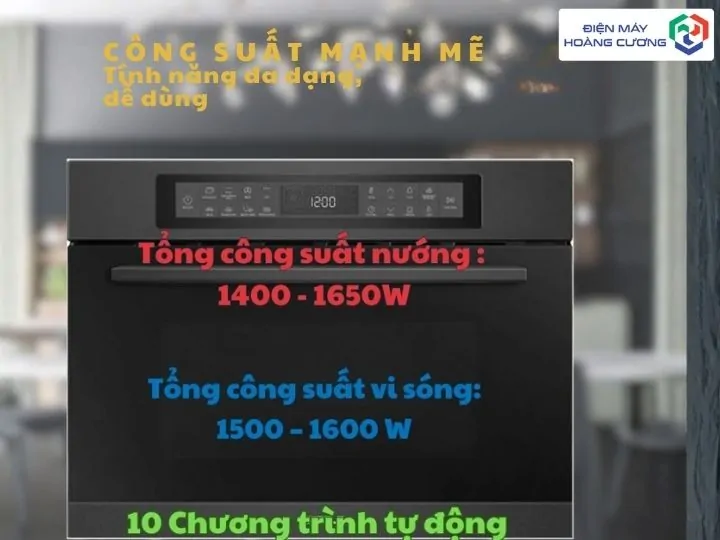 Lò vi sóng kết hợp nướng Hafele HC-MWO381B 495.10.044 17 Lò vi sóng kết hợp nướng Hafele HC-MWO381B 495.10.044 công suất cao