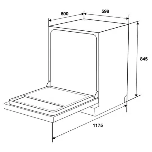 kich thuoc may rua chen doc lap hafele hdw f6031g 535 29 651