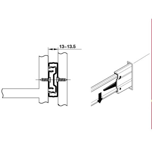 Ray bi giảm chấn 250mm Hafele 494.02.060 3 kich thuoc ray bi giam chan 250mm hafele 494.02.060