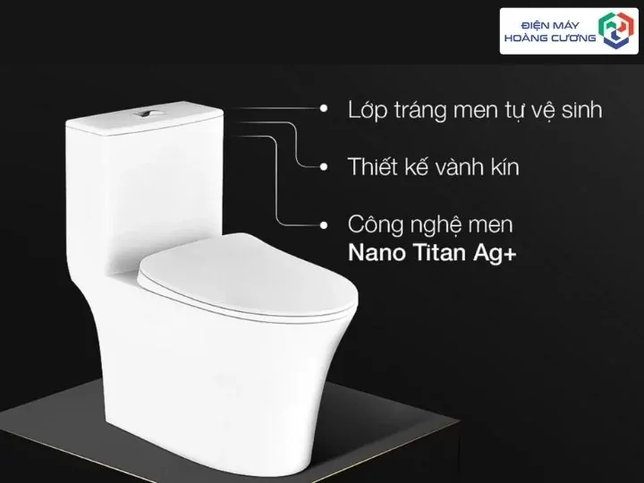 Bồn cầu một khối Hafele 588.82.438 16 Bồn cầu một khối Hafele 588.82.438 men sứ kháng khuẩn