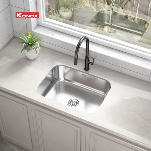 Chậu rửa bát Konox Tari 5744SM 7 anh chau rua bat konox tari 5744sm