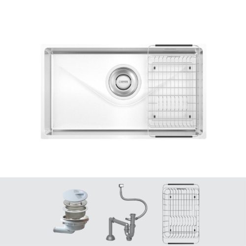 Chậu rửa bát inox 1 hố Konox TARI 800SM 6 phu kien chau rua bat inox 1 ho konox tari 800sm