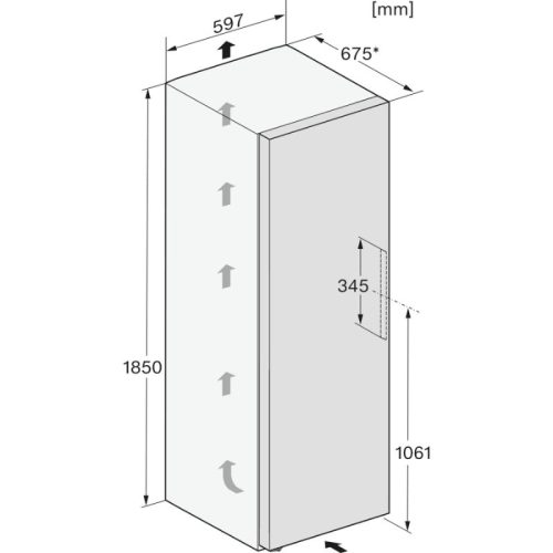 Tủ đông đứng Miele FNS 4382 D 8 kich thuoc tu dong dung miele fns 4382 d