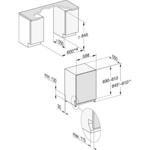 Máy rửa bát âm tủ Miele G 7197 SCVi XXL AD 9 kkich thuoc may rua bat am tu miele g 7197 scvi xxl ad