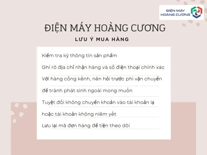 Hướng dẫn mua hàng 9 Hướng dẫn mua hàng với lưu ý mua hàng