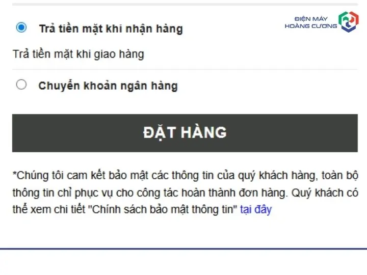 Hướng dẫn thanh toán 6 Hướng dẫn thanh toán với bước xác nhận đơn hàng