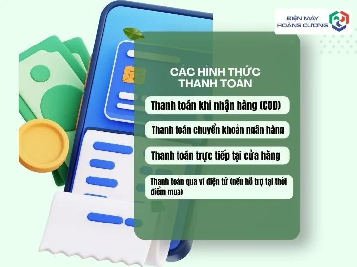 Hướng dẫn thanh toán 2 Hướng dẫn thanh toán với các hình thức thanh toán
