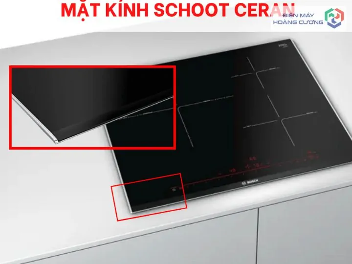 Mặt kính Schott Ceran của bếp từ Hafele
