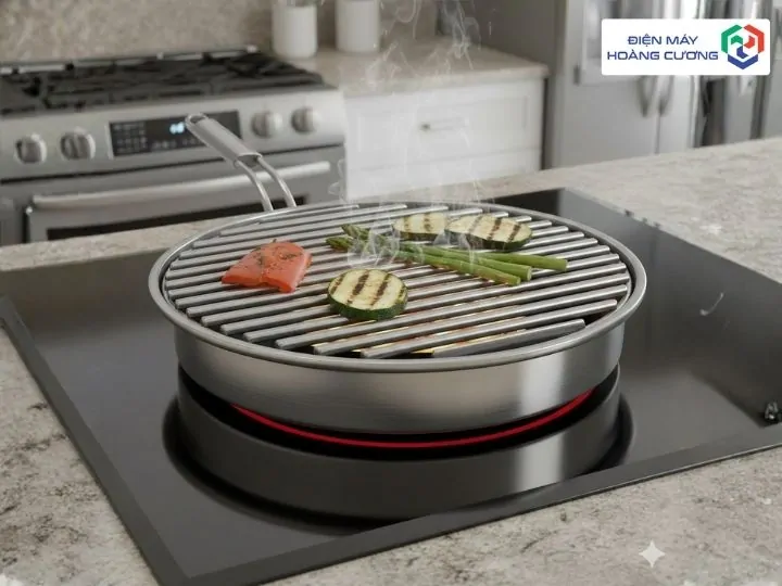 Vỉ Nướng Bếp Từ Có Những Loại Nào? Đặc Điểm Và Cách Chọn Mua 4 Vỉ nướng bếp từ loại inox