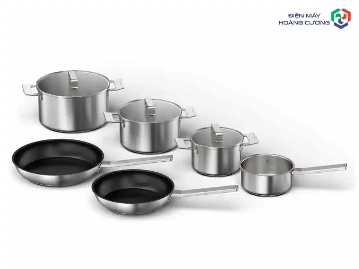 Bếp từ Bosch dùng nồi gì? 3 Nguyên tắc chọn nồi "chuẩn" chuyên gia khuyên dùng 8 Bộ xoong nồi Bosch HEZ9SE060