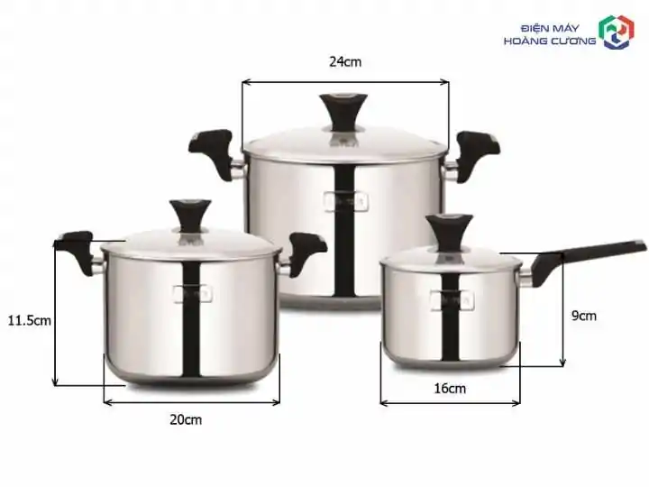 Bếp từ Bosch dùng nồi gì? 3 Nguyên tắc chọn nồi "chuẩn" chuyên gia khuyên dùng 5 Kích thước đáy nồi phù hợp