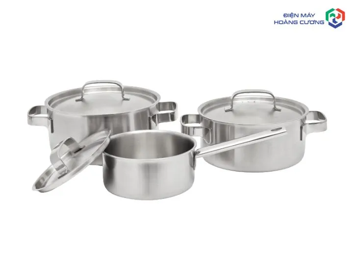 Bộ nồi bếp từ Malloca loại nào tốt? Top 3 sự lựa chọn "chuẩn gu" cho gian bếp hiện đại 6 Bộ Nồi Inox 6 món Malloca SA-2030