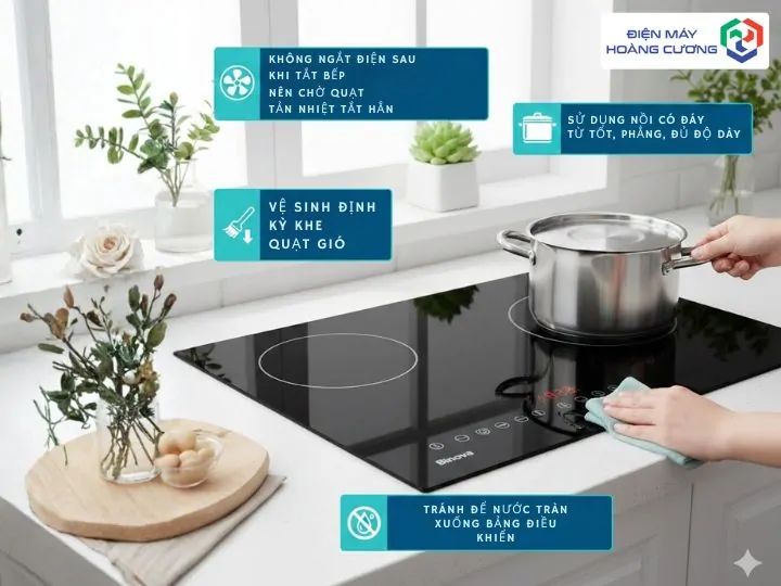 Bếp Từ Binova mẹo sử dụng