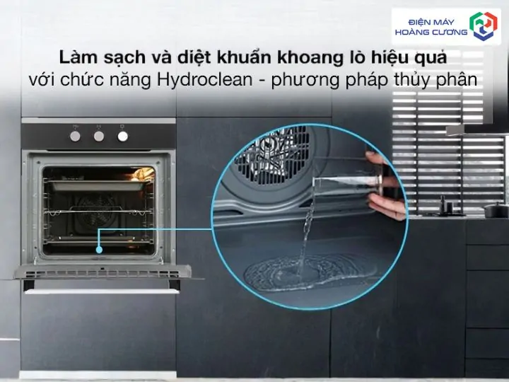 Lò nướng Hafele với khả năng vệ sinh thủy phân