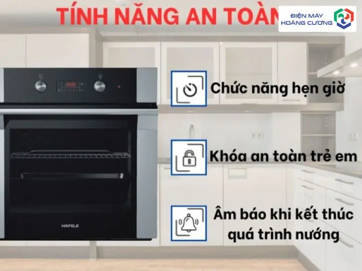 Lò nướng Hafele tính năng an toàn