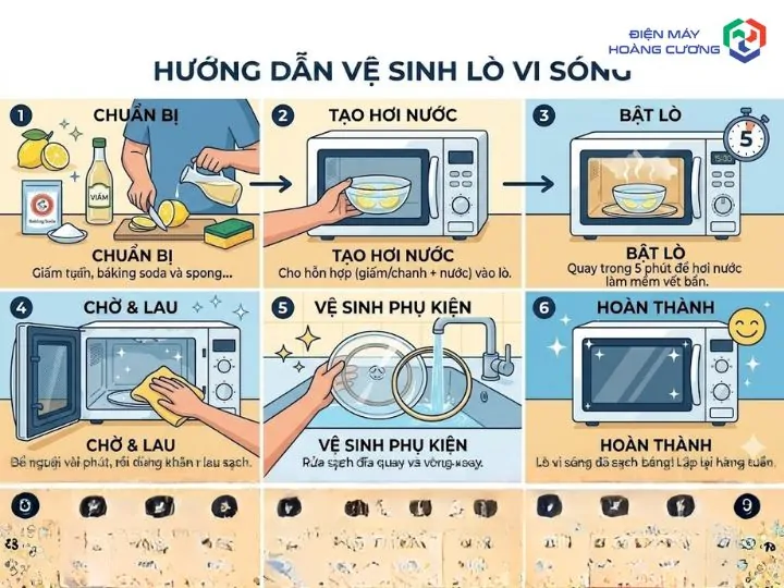 11+ Địa Chỉ Mua Lò Vi Sóng Hafele Uy Tín Tại Khánh Hòa, Cẩm Nang Chọn Model Phù Hợp Cho Gia Đình 6 Lò vi sóng Hafele hướng dẫn vệ sinh