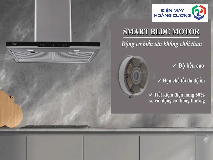 Động cơ BLDC Inverter của máy hút mùi Hafele