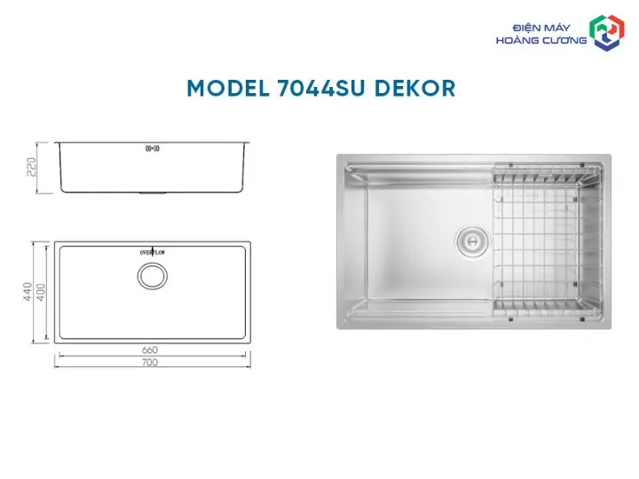 Địa Chỉ Mua Chậu Rửa Konox Uy Tín Tại Nghệ An & Top 5 Mã Đáng Mua Nhất 3 Kích thước chậu rửa Konox