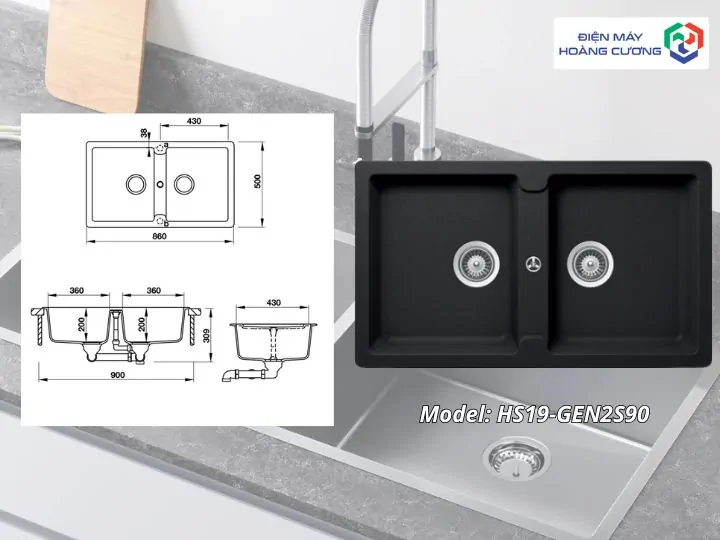 14+ Địa Chỉ Mua Chậu Rửa Bát Hafele Uy Tín Tại Nghệ An Cẩm Nang Chọn Mua Cho Gia Đình 3 Kích thước lắp chậu rửa bát Hafele