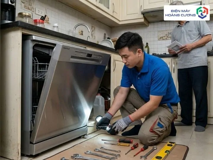 12+ Địa chi mua máy rửa bát Hafele uy tín tại Hải Phòng, Bí kíp chọn máy chất lượng dân Đất Cảng tin dùng 5 Kỹ thuật viên lắp đặt máy rửa bát Hafele