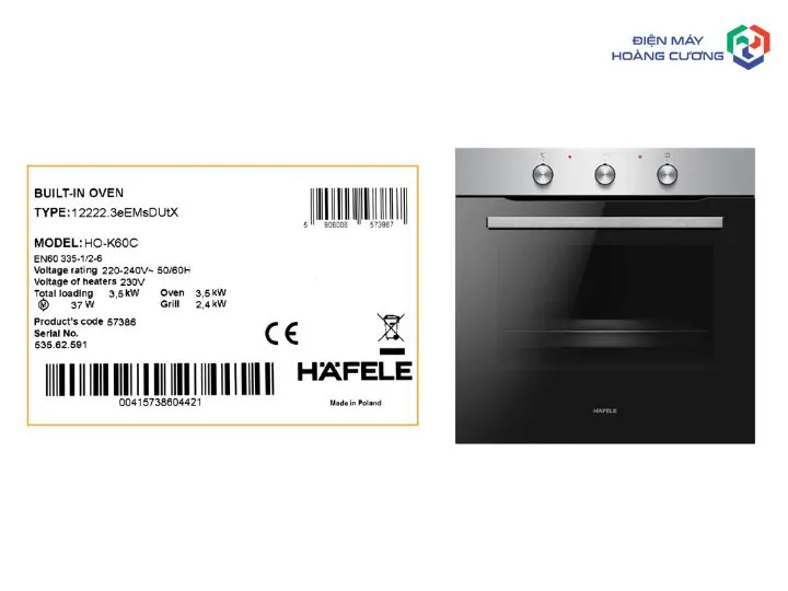 13+ Địa Chỉ Mua Lò Nướng Hafele Uy Tín Tại Quảng Ninh, tránh Xa 4 Sai Lầm Này Khi Mua 6 tem chống giả lò nướng Hafele HO-K60C