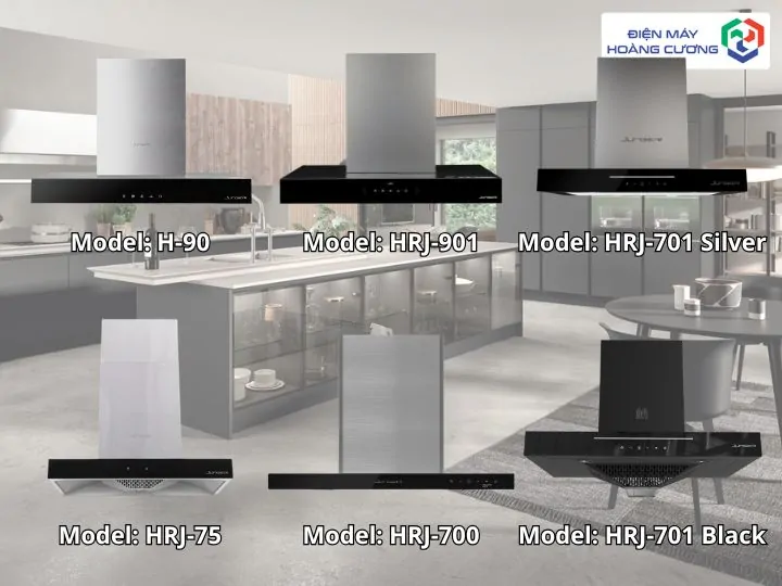 Một số mã Máy hút mùi Junger tại Hoàng Cương