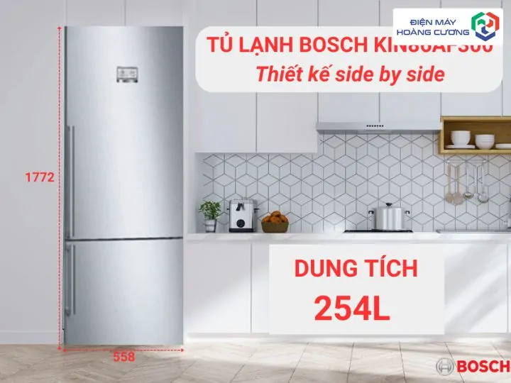 Top 8 Địa Chỉ Mua Tủ Lạnh Bosch Uy Tín Tại Nghệ An Đáng Tin Cậy Nhất 2026 2 Thiết kế tủ lạnh Bosch