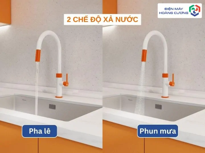 Địa Chỉ Mua vòi rửa bát dây rút konox Uy Tín Tại Đắk Lắk & 8 Mã Hot Nhất 2026 11 Vòi rửa Konox nhiều chế độ nước